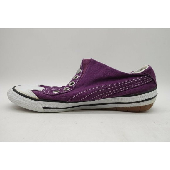 Puma Purple Canvas Casual Snappy Slip On Sneakers Shoes Women's 8.5 - Picture 5 of 11